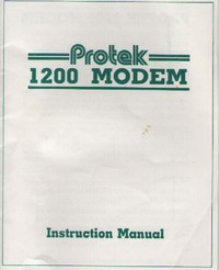 Protek JCB01 Modem Instruction Manual