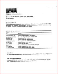 Mentec - Cover Letter for RSTS-E V10.1A Year 2000 Update