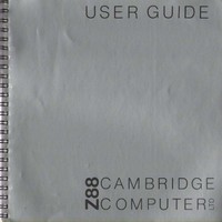 Cambridge Computer Z88 User Guide - Second Edition