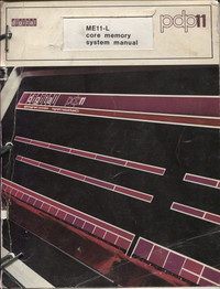Digital Micro PDP11 System ME11-L Core memory System Manual