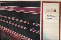 Digital Micro PDP11 System ME11-E Core memory System Manual