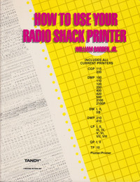 How to Use Your Radio Shack Printer