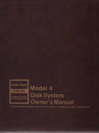 TRS-80 Model 4 Disk System Owner's Manual