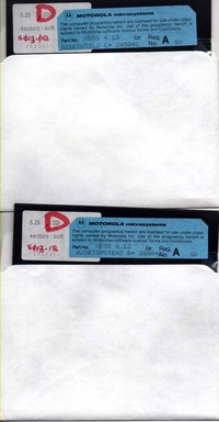 Motorola EXORSET 30 XDOS  Disks