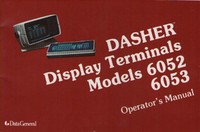 Dasher Display Terminals Operator's Manual
