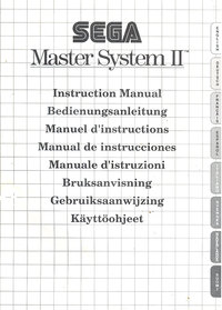 Sega Master System II Instruction Manual