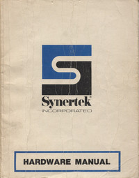 Synertek Hardware Manual