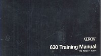 Xerox Model 630 Training Manual