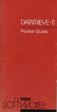 Datatrieve-11 Pocket Guide