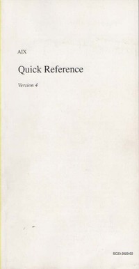 AIX Quick Reference Guide Version 4
