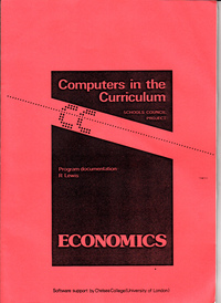 Computers In The Curriculum - Economics
