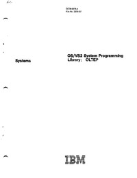 OS/VS2 System Programming Library: OLTEP