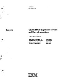 OS/VS2 MVS Supervisor Services and Macro Instructions