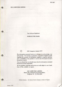 GEC Babbage for the OS4000 Handbook