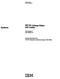 OS/VS Linkage Editor and Loader