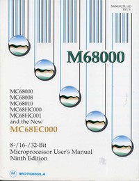 M68000 8-/16-/32-Bit Microprocessors User's Manual