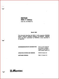 Mentec - RSTS/E RMS-11 Utilities