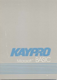 Kaypro Microsoft Basic