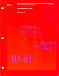 VS FORTRAN Version 2 - Programming Guide 