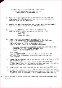 Miscellaneous Engineer Instructions for the Xerox 820-II