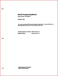 Digital Equipment Corporation - RSTS/E Programming Manual