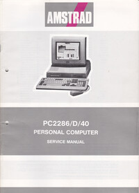 Amstrad PC2286/D/40 Service Manual