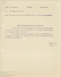 62844 Draft Recommended Environmental Conditions for LEO III, 25th May 1960