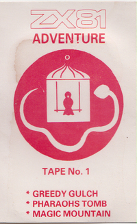 ZX81 Adventure Tape No.1