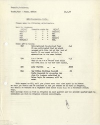 63039 Interim Trading Analysis and correspondence, p/e 17th May 1957