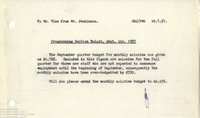 63041 Interim Trading Analysis and correspondence, Jul-Aug 1957