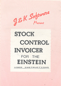 Stock Control Invoicer for the Einstein