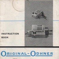 Original-Odhner  227 Instruction Book