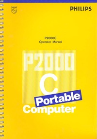Philips P2000C Operator Manual