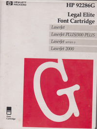 HP Legal Elite Font Cartridge