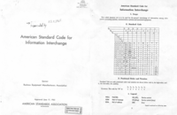 First edition of the ASCII standard is published