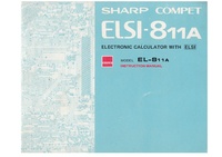 Sharp - EL-811A Electronic Calculator - Manual