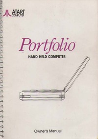 Atari Portfolio Owner's Manual