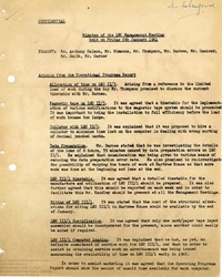 64404 LEO Management Meeting, 1961 first quarter (Jan-Mar 1961)