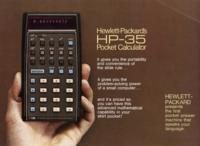 Hewlett-Packard introduces the HP-35 calculator