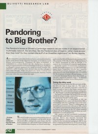 Pandora: Pandoring To Big Brother