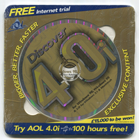 AOL 4.0i 100 Free Hours CD