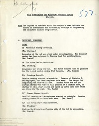 64469 Consultancy and Marketing Progress Minutes and Full Report, 23rd Jan1959