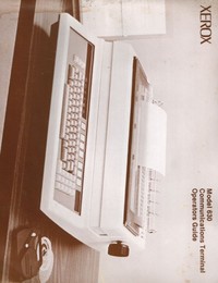 Xerox Model 630 Communications Terminal - Operators Guide