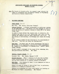 64472 Abbreviated Consultancy and Marketing Progress Report and Minutes, 5th Mar 1959