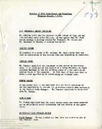 64475 Consultancy and Marketing Progress Minutes and Full Report, 1st May 1959