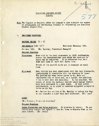 64487 Marketing Progress Report, 6th May 1960