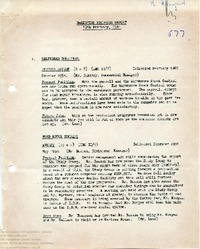64496 Marketing Progress Report, 10th Feb 1961