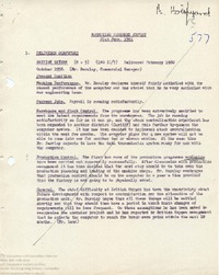 64501 Marketing Progress Report, 21st June 1961