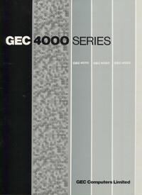 GEC 4080 Computer - Coral 66 User Software Handbook