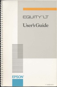 Epson Equity LT Users Guide